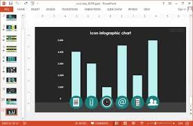 Bar Chart With Icons Jpg Fppt