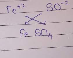 formula of following ferrous sulp