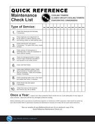 maintenance checklist pdf emerson swan