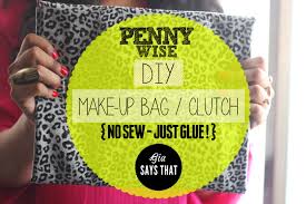 pennywise diy easy no sew clutch