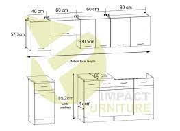 kitchen cabinet set 7 unit 240cm oak