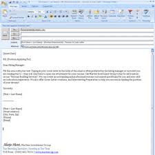 Sample Email Format For Sending Resume Emailing A Job Application