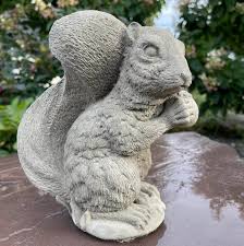 Cement Squirrel Garden Statue Large 9