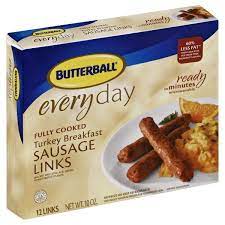 Find recipes with this ingredient or dishes that go with this food on self.com. Butterball Full Cooked Turkey Breakfast Sausage Links 10 Oz 12 Count Walmart Com Turkey Breakfast Sausage Turkey Breakfast Breakfast Sausage Links