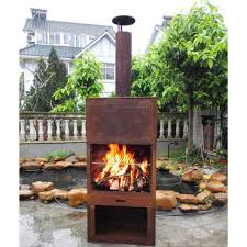 Maximus Outdoor Chiminea With Storage