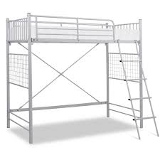 vitoy metal single size loft bed