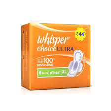 Whisper Choice Ultra Sanitary Pads Large Size 6 Piece Pack