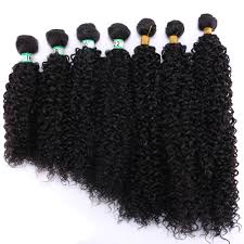 Customers order 6 inch hair extensions for impressive short hair styles with weaves, clip in, keratin hair, etc. Pure Color Stretched Length 14 30 Inches Afro Kinky Curly Hair Weave Black Brown Golden Synthetic Hair Extension For Women Synthetic Weave Aliexpress