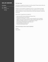 facility coordinator cover letter