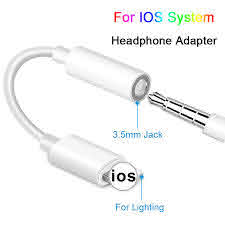 China Lightning To 3 5mm Headphone Jack Audio Adapter For Iphone 7 8 X China Lighting To Audio And Lightning To Aux Price