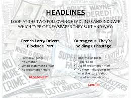 Scroll down to view all topics or believe it or not, assigning a. Newspapers Tabloid Vs Broadsheet Ppt Video Online Download