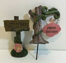 fairy garden welcome signs 2 piece 5