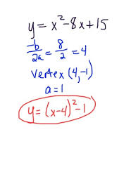 To Vertex Form Flashcards Quizlet