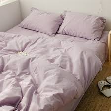 Pale Purple Duvet Cover Set Bedding