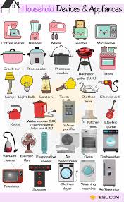 Find your perfect set now. Household Appliances Useful Home Appliances List With Pictures 7esl English Vocabulary Learn English Vocabulary English Phrases
