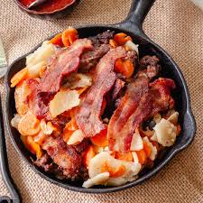 ground beef and bacon skillet recipe