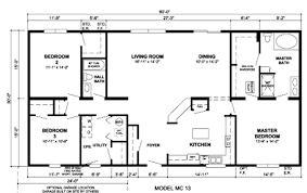 Walcott 1800 Square Foot Ranch Floor Plan