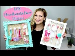 The most common diy headband holder material is faux leather. Diy Headband Bow Holder Youtube