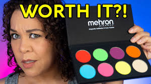 mehron makeup neon uv glow palette