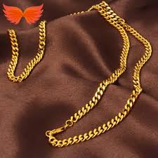 pure 24k saudi gold able necklace