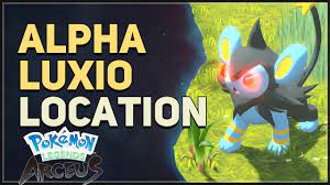 Big Alpha Luxio Location Pokemon Legends Arceus - YouTube