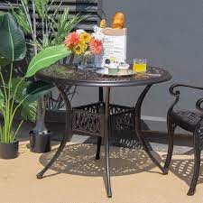 Outdoor Dining Bistro Table Cast