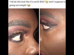 give 40 refund for bad makeup job