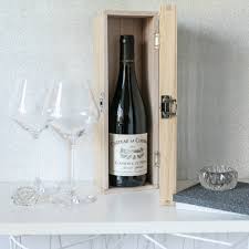 personalised wooden wine box by dust