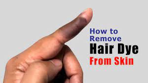 how to remove hair dye from skin easy