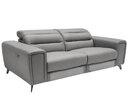 catana grey leather sofa adjule