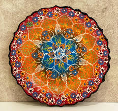 12 Handmade Turkish Ceramic Plate