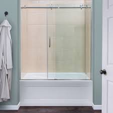 glass shower doors for tubs frameless