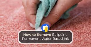 how to remove ballpoint permanent water