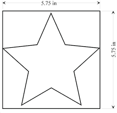 Printable Star Stencils Printable Medium Star Template Printable