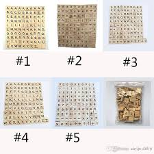 2019 Wooden Alphabet Scrabble Tiles Black Letters Numbers For Crafts Wood From Pop_goods 1 98 Dhgate Com