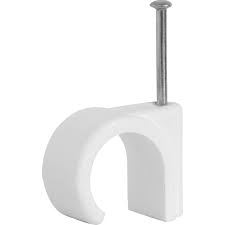 round cable clips white 6mm toolstation