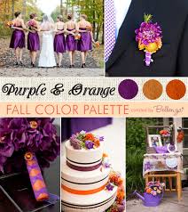 purple mod country wedding colors for