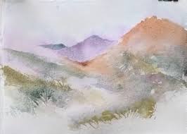 Simple Watercolour Landscape Painting