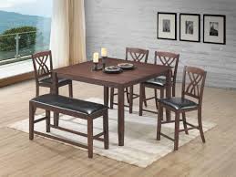 Pub dining set includes one pub table (round or square) four swivel bar chairs *lift gate delivery included. Aldo Pub Table 4 Chairs Bench Set By Happy Homes At Asy Furniture
