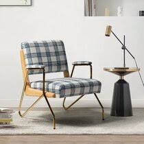 A plaid pattern design accent chair is suitable for the living room, office, bedroom, and other scenes. Tartan Plaid Armchairs Wayfair