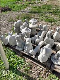 cement garden statues in