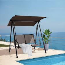 2 Seat Outdoor Canopy Swing With