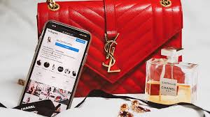silver iphone 6 on red leather bag hd