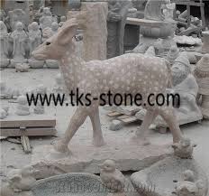 Deer Sculpture Statue Stone Deer