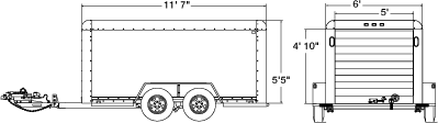 6x12 cargo trailer al u haul