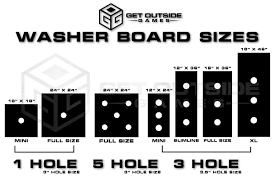 3 hole washer toss game boards