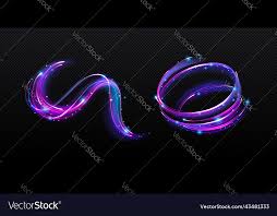 neon magic swirl wind effect purple