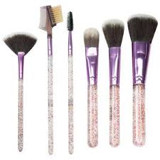 glitter dust makeup brush set