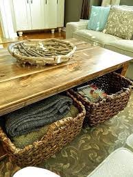 Diy Rustic Coffee Table With Storage In