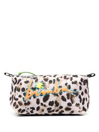 bimba y lola leopard print make up bag